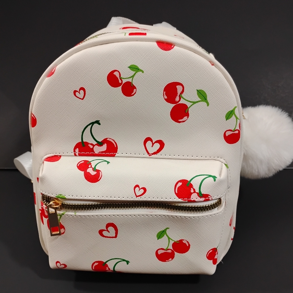Like Dreams Mini Backpack Purse Cherry Print